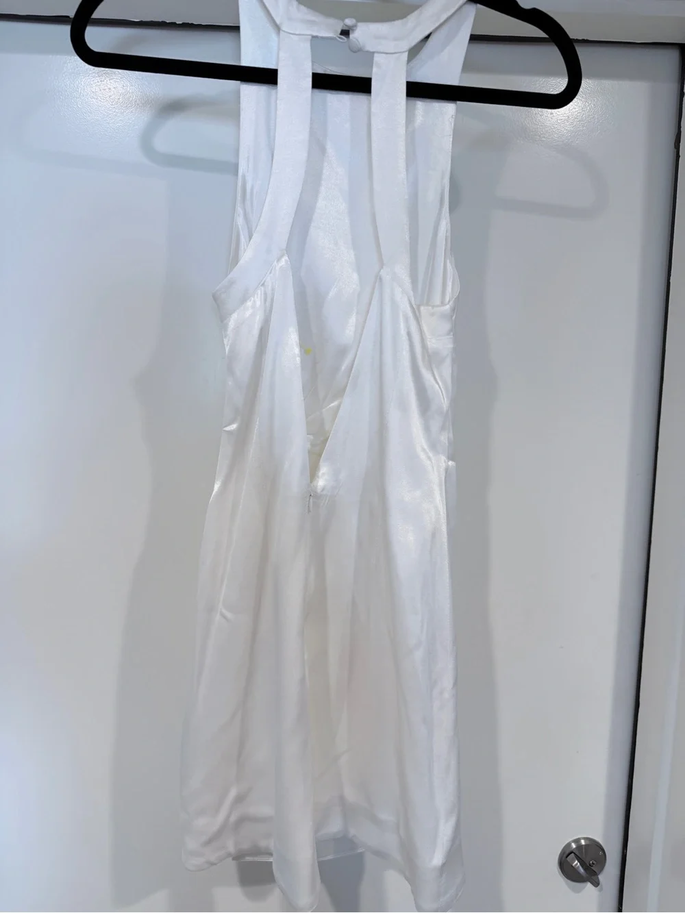 For Love And Lemons Cream Satin Twist-Detail Mini Dress - Picture 3 of 6
